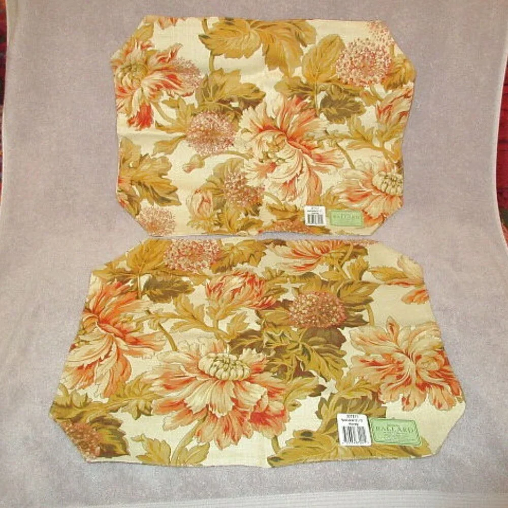 4X Lot Ballard Perenial Lane Floral Placemats & Napkins Regency French Country
